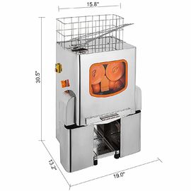تغذية محترف ذاتيّ تجاريّ برتقاليّ Juicer آلة لمخزن 375 x 412x 640mm