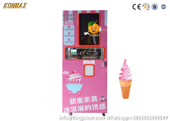 15.6 &quot;LCD 3 نكهات Popsicle Gelato Vending Machine 5L Tank