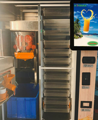 آلة بيع عصير البرتقال الطازج التجارية مع طريقة الدفع Nayax
