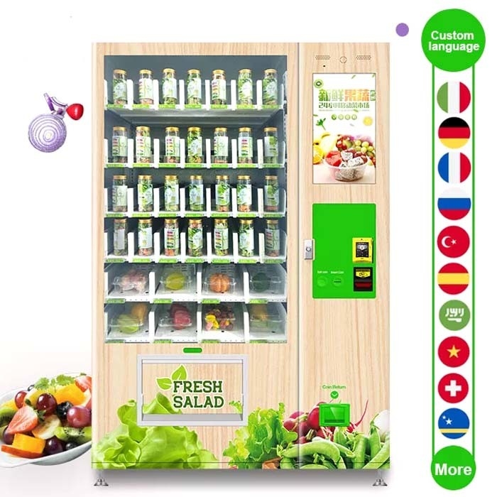 آلة بيع كومبو الفواكه والخضروات الطازجة الصحية للفواكه والأغذية الصحية